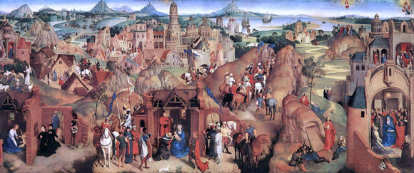  Hans Memling Advent and Triumph of Christ - Canvas Art Print