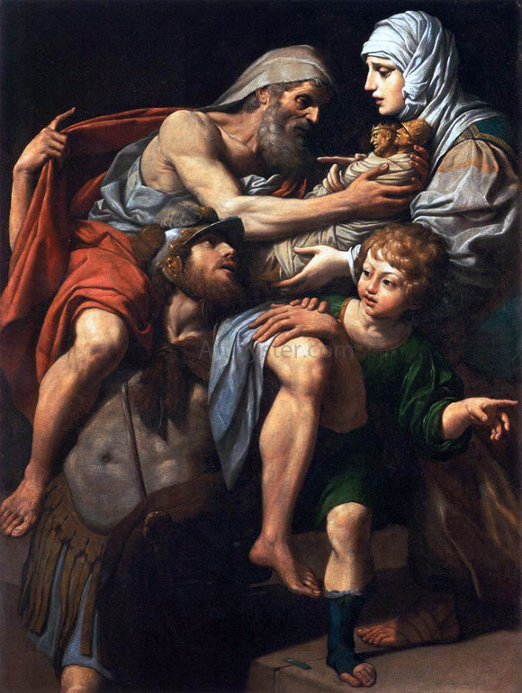  Lionello Spada Aeneas and Anchises - Canvas Art Print