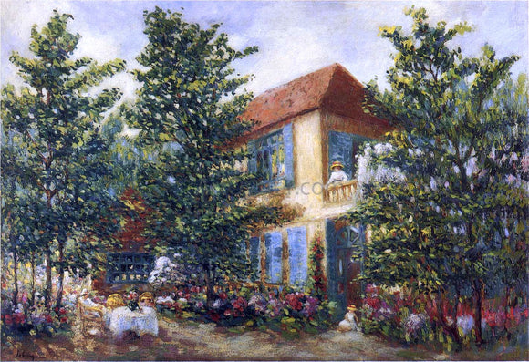  Henri Lebasque After Midday in the Garden (also known as Apres midi d ete au jardin) - Canvas Art Print
