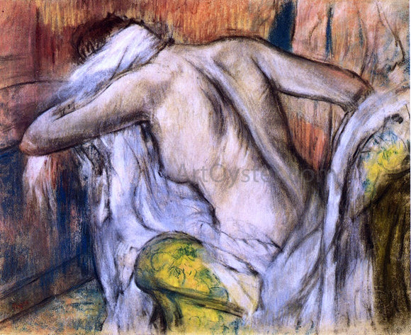  Edgar Degas After the Bath, Woman Drying Herself - Canvas Art Print