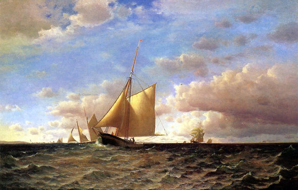  Francis A Silva After the Equinotial, off Sandy Hook - Canvas Art Print