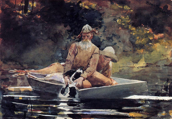  Winslow Homer After the Hunt - Canvas Art Print