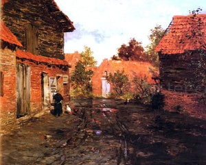  Fritz Thaulow After The Rain - Canvas Art Print