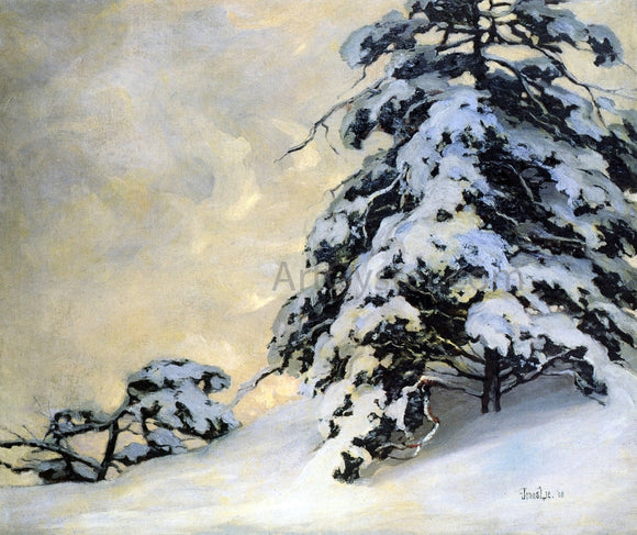  Jonas Lie After the Snowfall - Canvas Art Print
