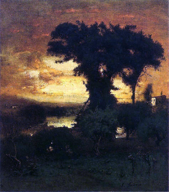  George Inness Afterglow - Canvas Art Print