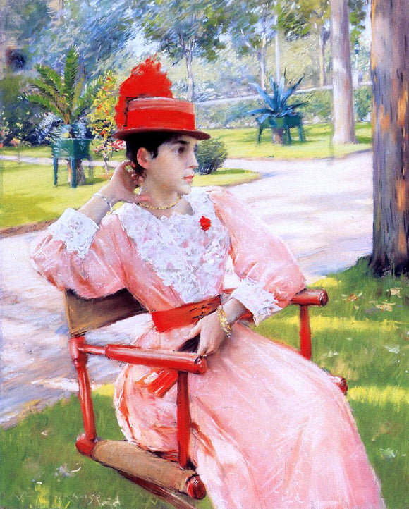  William Merritt Chase Afternoon in the Park - Canvas Art Print