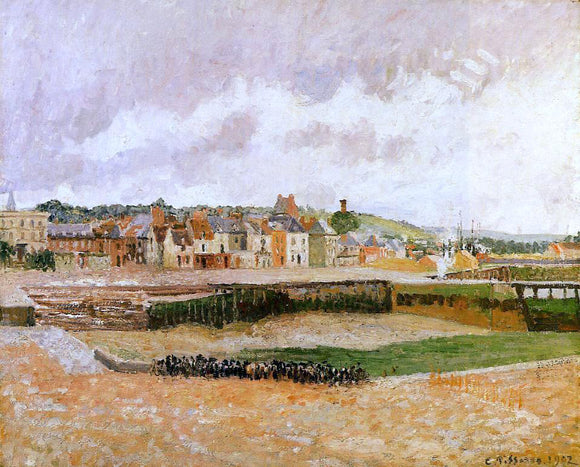  Camille Pissarro Afternoon, the Dunquesne Basin, Dieppe, Low Tide - Canvas Art Print
