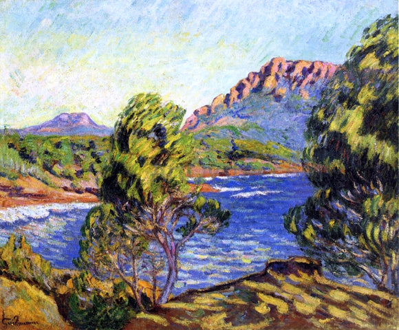 Armand Guillaumin Agay,  the Bay during the Mistral - Canvas Art Print