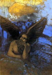  Odilon Redon Aged Angel - Canvas Art Print