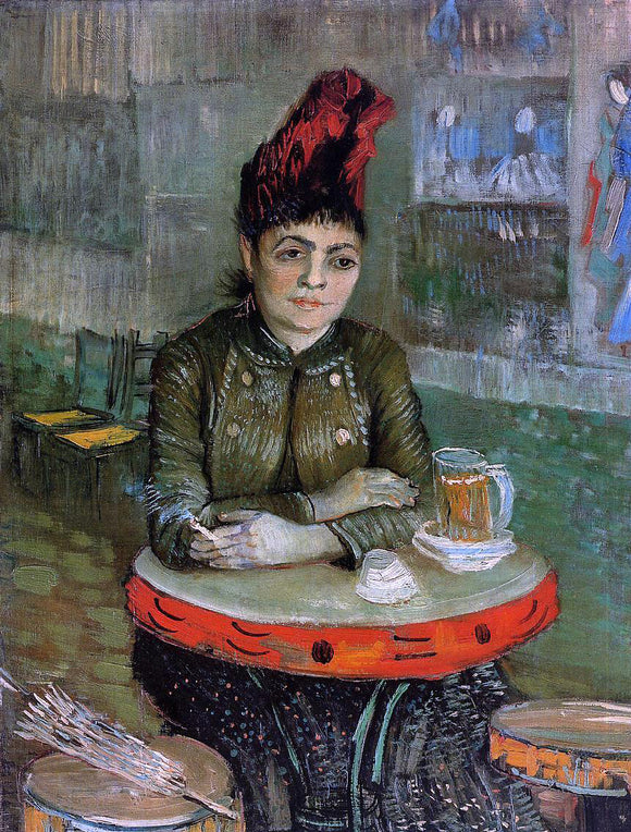  Vincent Van Gogh Agostina Sagatori Sitting in the Cafe du Tambourin - Canvas Art Print