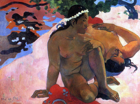  Paul Gauguin Aha oe Feii? (also known as What! Are You Jealous?) - Canvas Art Print