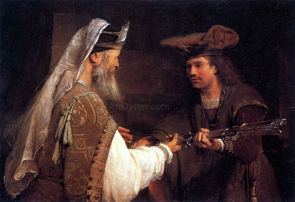  Aert De Gelder Ahimelech Giving the Sword of Goliath to David - Canvas Art Print