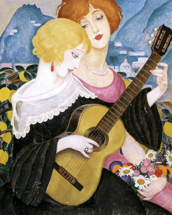  Gerda Wegener Air de Capri - Canvas Art Print