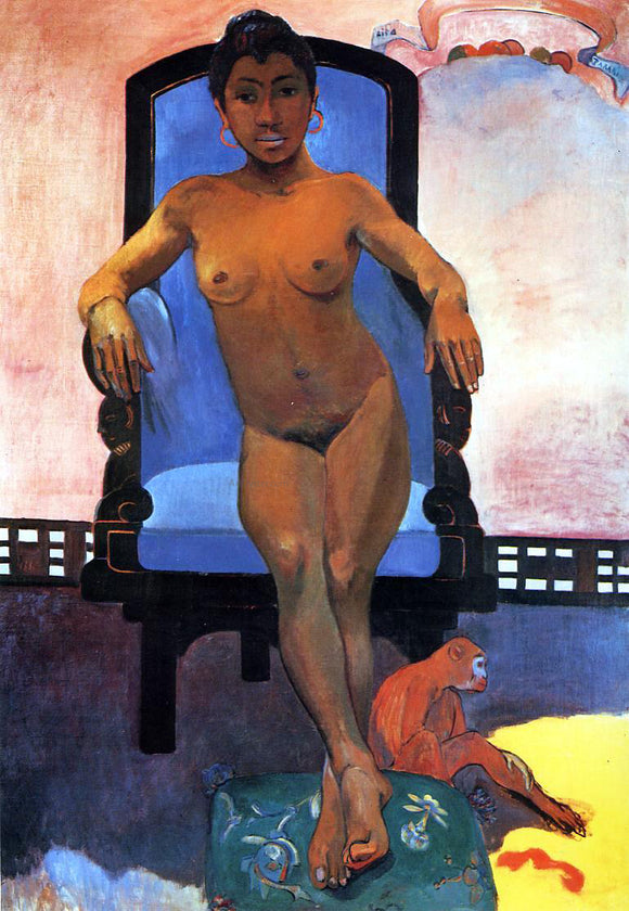  Paul Gauguin Aita Parari te Tamari Vahine Judith (also known as Portrait of Annah the Javanese) - Canvas Art Print