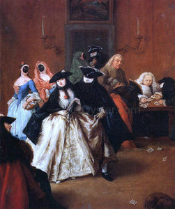  Pietro Longhi Al Ridotto - Canvas Art Print