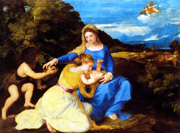  Titian Aldobrandini Madonna - Canvas Art Print