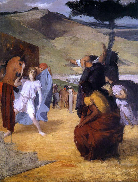  Edgar Degas Alexander and Bucephalus - Canvas Art Print