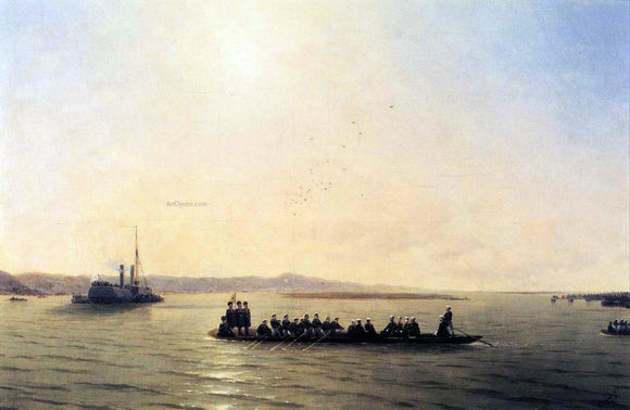  Ivan Constantinovich Aivazovsky Alexander II Crossing the Danube - Canvas Art Print