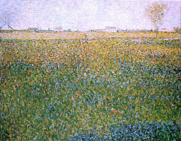  Georges Seurat Alfalfa Fields, Saint-Denis - Canvas Art Print