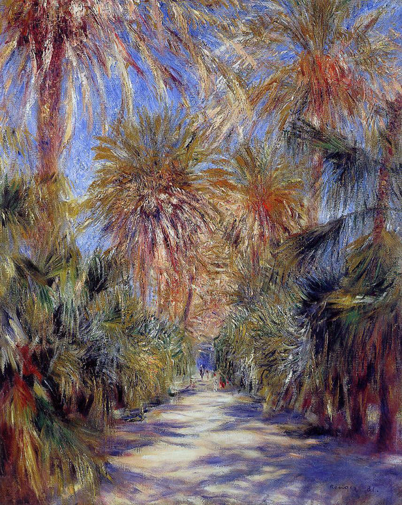  Pierre Auguste Renoir Algiers, the Garden of Essai - Canvas Art Print