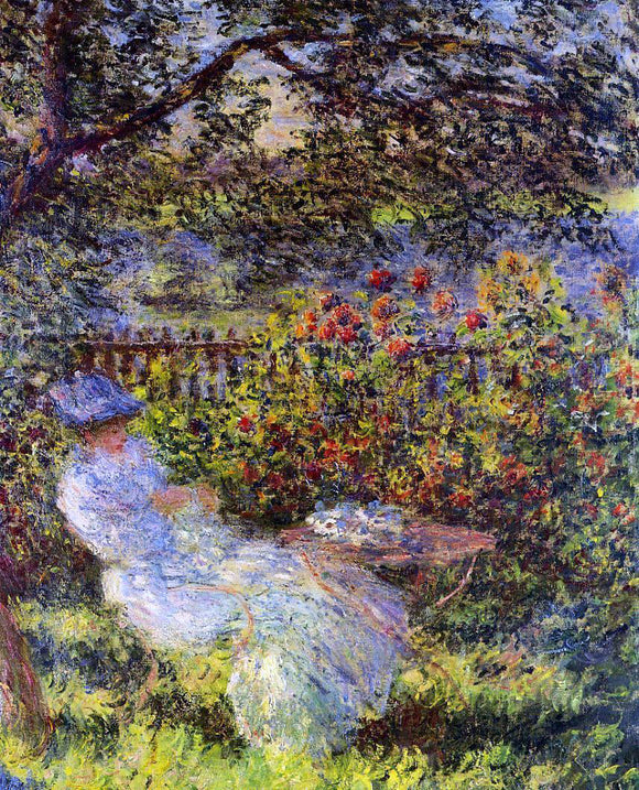  Claude Oscar Monet Alice Hoschede in the Garden - Canvas Art Print