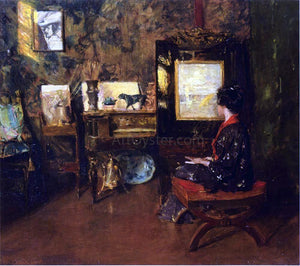  William Merritt Chase Alice in the Shinnecock Studio - Canvas Art Print