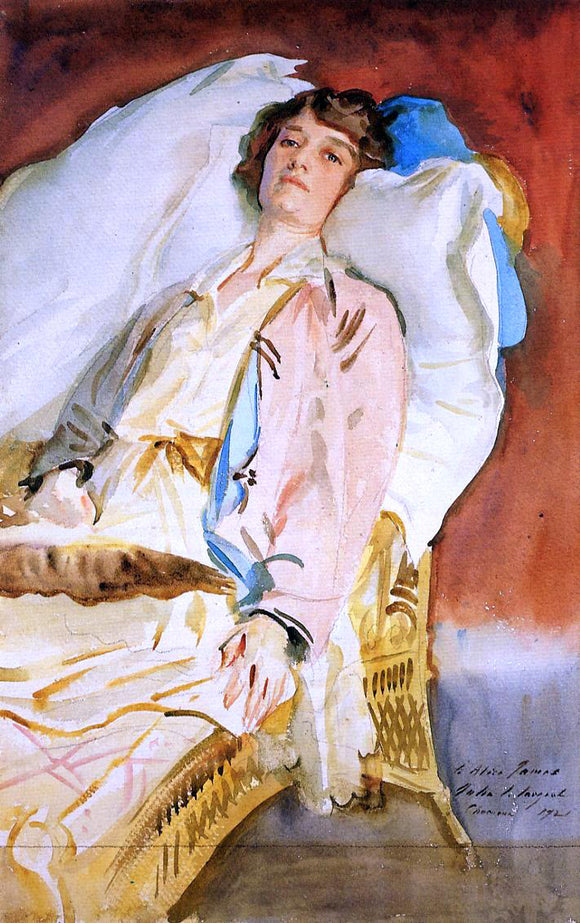  John Singer Sargent Alice Runnels James (also known as Mrs William James) - Canvas Art Print