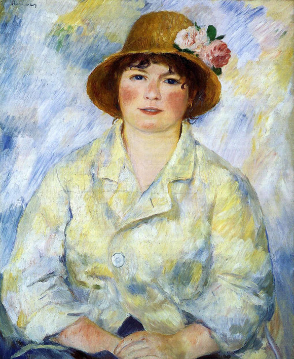  Pierre Auguste Renoir Aline Charigot (future Madame Renoir) - Canvas Art Print