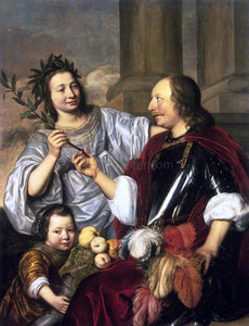  Jan De Bray Allegorical Family Portrait - Canvas Art Print