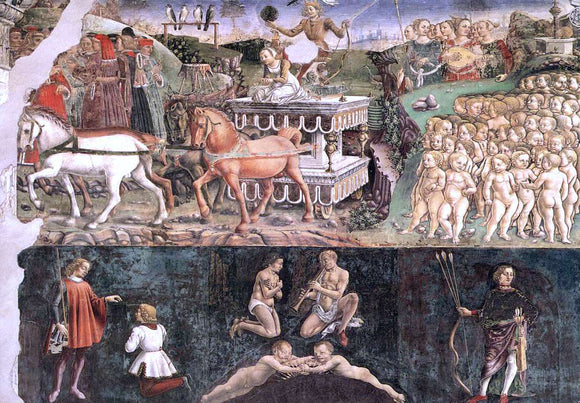  Francesco Del Cossa Allegory of May: Triumph of Apollo - Canvas Art Print