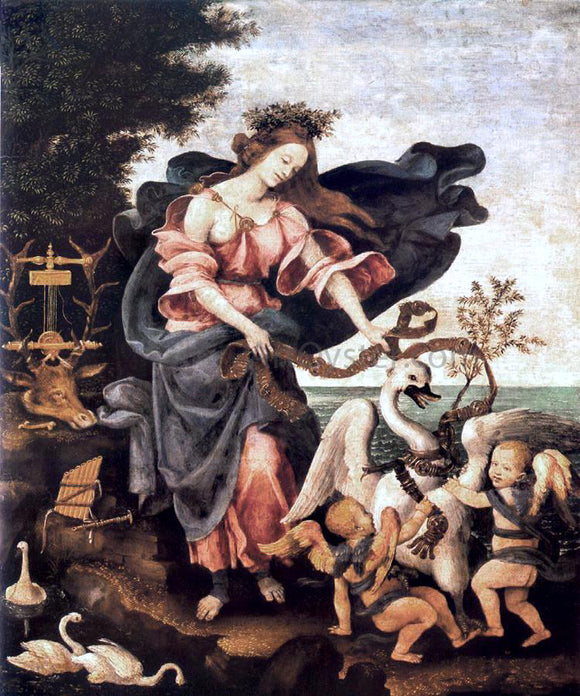  Filippino Lippi Allegory of Music or Erato - Canvas Art Print