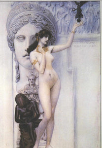  Gustav Klimt Allegory of Sculpture - Canvas Art Print