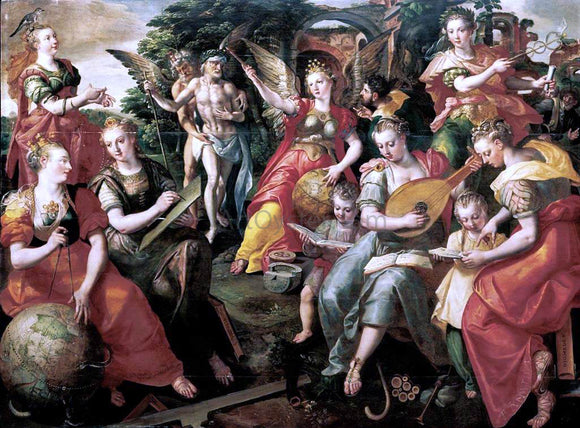  Marten De Vos Allegory of the Seven Liberal Arts - Canvas Art Print