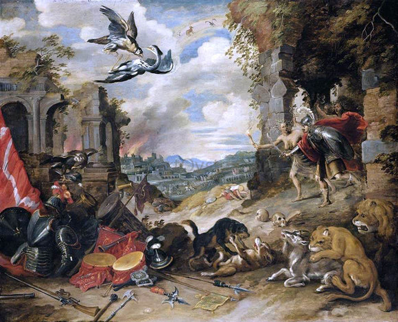  The Younger Jan Brueghel Allegory of War - Canvas Art Print