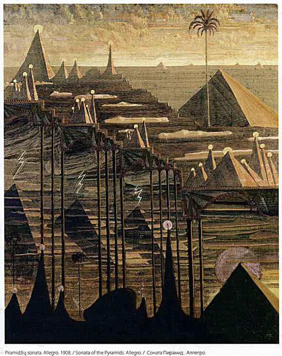  Mikalojus Ciurlionis Allegro Sonata of the Pyramids - Canvas Art Print