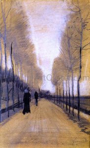  Vincent Van Gogh Alley Bordered by Trees - Canvas Art Print