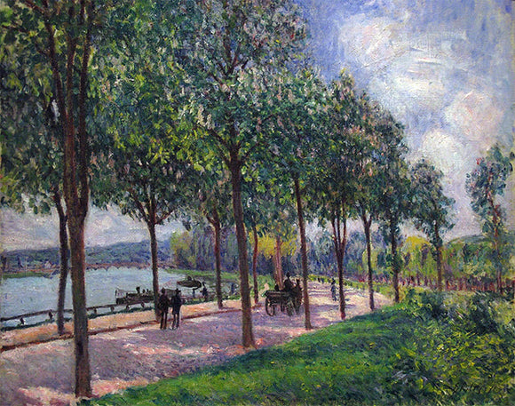  Alfred Sisley Alley of Chestnut Trees - Canvas Art Print