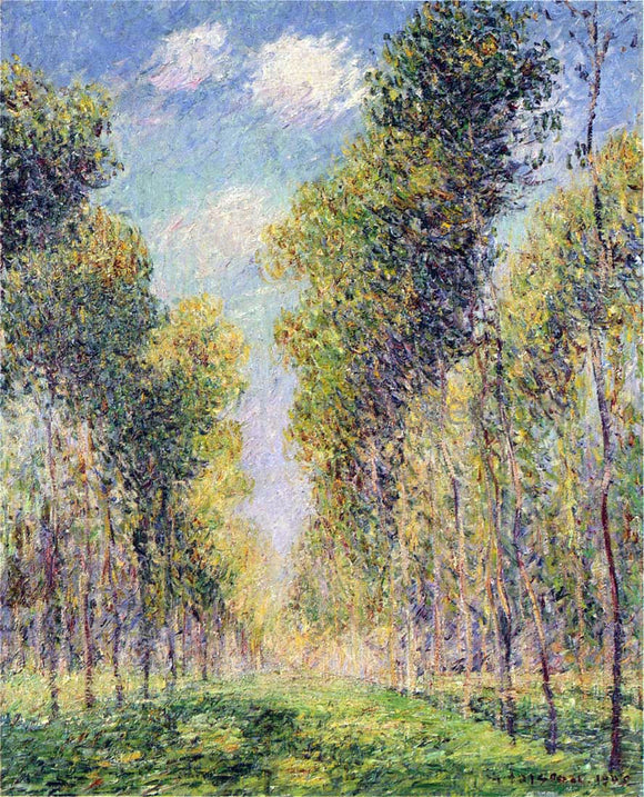  Gustave Loiseau Alley of Poplars - Canvas Art Print