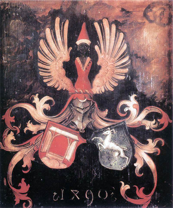  Albrecht Durer Alliance Coat of Arms of the Durer and Holper Families - Canvas Art Print