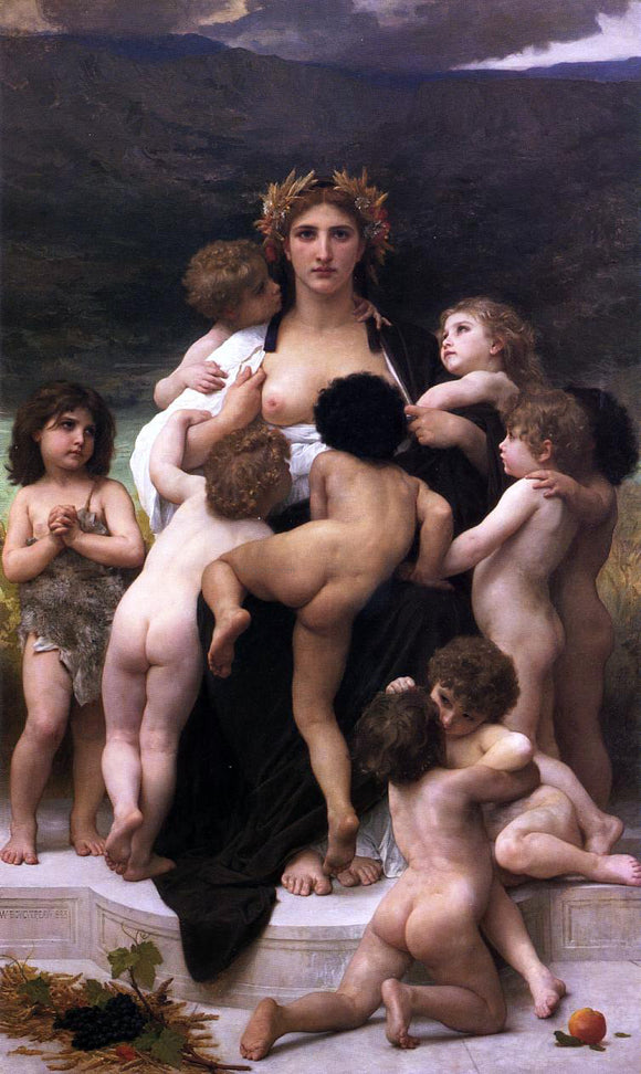  William Adolphe Bouguereau Alma Parens - Canvas Art Print