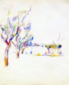  Paul Cezanne Almond Trees in Provence - Canvas Art Print