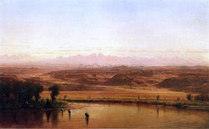  Thomas Worthington Whittredge Along the Platte River, Colorado - Canvas Art Print