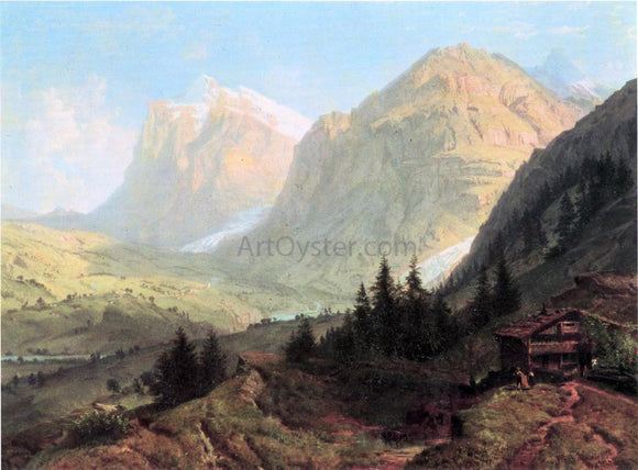  William Trost Richards Alpine Landscape - Canvas Art Print
