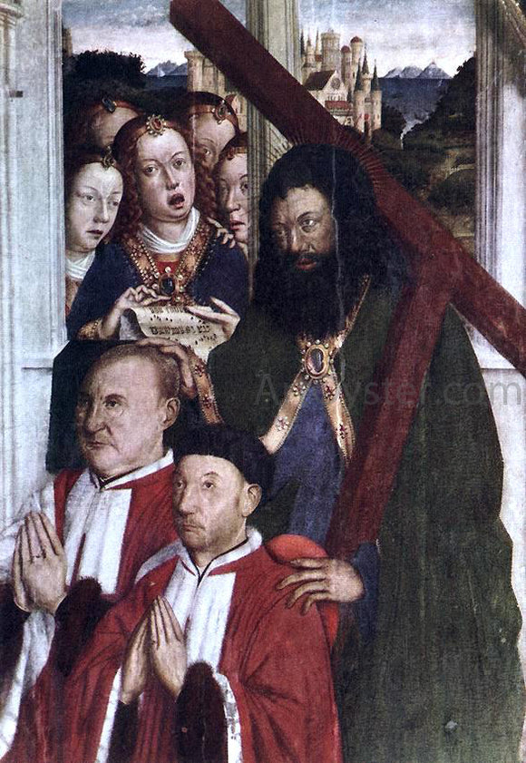  Lluis Dalmau Altarpiece of the Councillors (detail) - Canvas Art Print