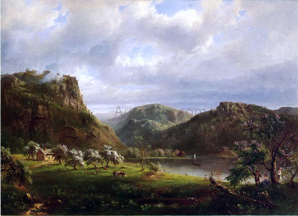 Marie-Francois-Regis Gignoux American Landscape (also known as Majesty of the Mountains) - Canvas Art Print
