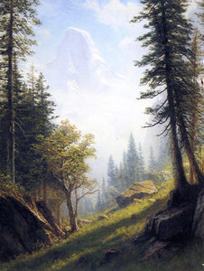  Albert Bierstadt Among the Bernese Alps - Canvas Art Print