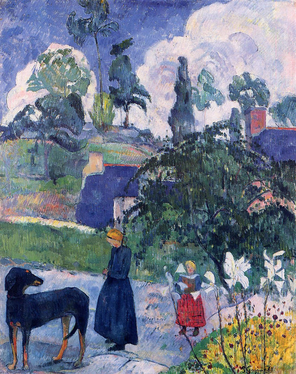  Paul Gauguin Among the Lillies - Canvas Art Print