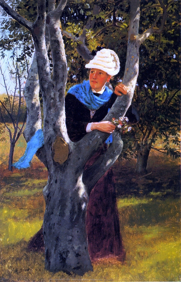  John George Brown Among the Trees - Canvas Art Print