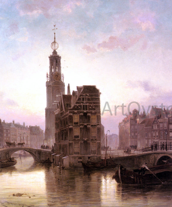  Cornelis Christiaan Dommelshuizen Amsterdam - Canvas Art Print
