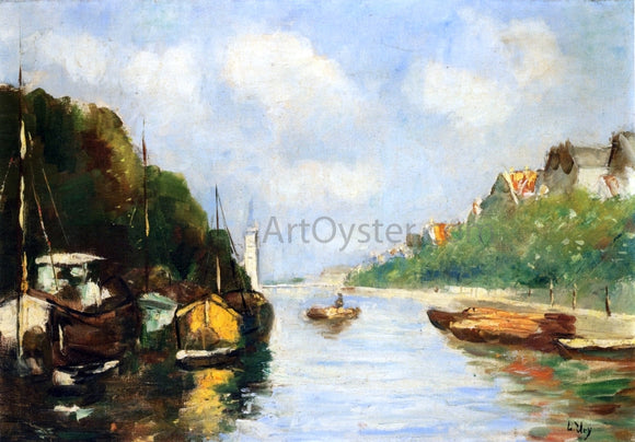  Lesser Ury Amsterdam Canal - Canvas Art Print
